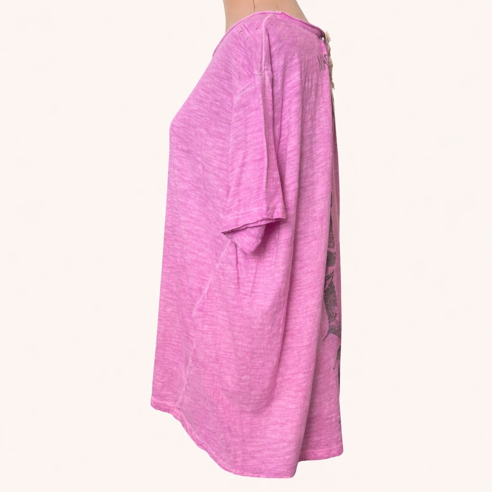 Magnolia Pearl Abbey Love Tee #1460 Love Supply Co Pink NWT - Picture 2 of 9
